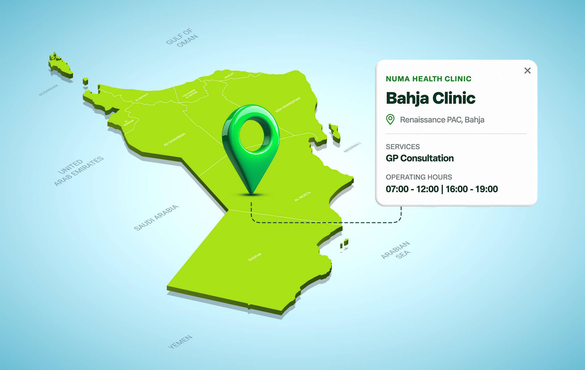 Numa health Clinic, Bahja