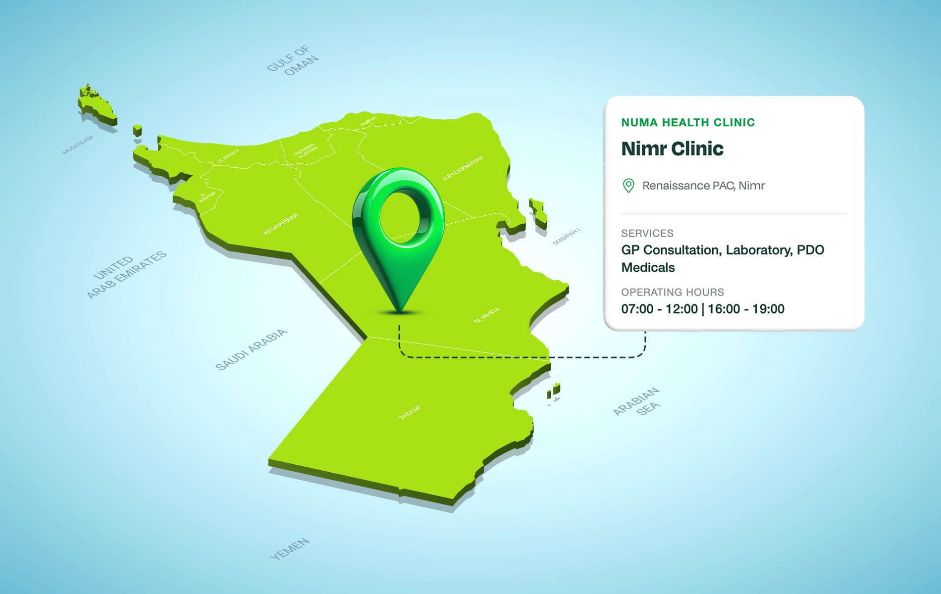 Numa health Clinic, Nimr